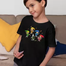 T-shirt criança rapaz Link – Zelda de parodia
