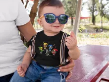 T-shirts para bebés Link – Zelda de parodia