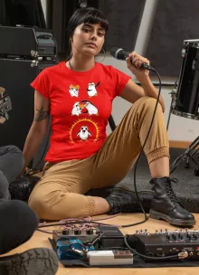 Porg Damen T-shirt “Porg van Star Wars en Penguins of Madagascar en Hamtaro” – Star Wars parodie