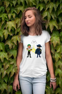 T-shirt Femme Zorro Roronoa « D'un Z qui veut dire... » – Parodie One Piece