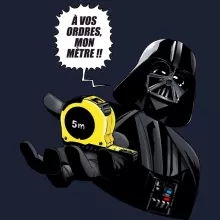 Sweat-Shirt à capuche Dark Vador « A vos ordres, mon Mètre... !! » – Parodie Star Wars
