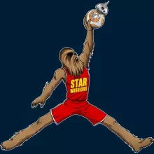 Air Chewie totebag “Chewbacca Ft Michael Jordan” – Parodie auf Star Wars