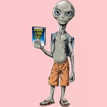 Body bébé (Filles) Paul « Apprendre à croire en soi... » – Parodie Paul l'Alien