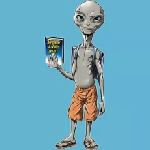 Body bébé Paul « Apprendre à croire en soi... » – Parodie Paul l'Alien