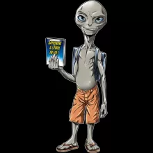 Coque Téléphone Portable Paul « Apprendre à croire en soi... » – Parodie Paul l'Alien