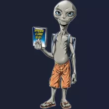 Sweat-Shirt à capuche Paul « Apprendre à croire en soi... » – Parodie Paul l'Alien