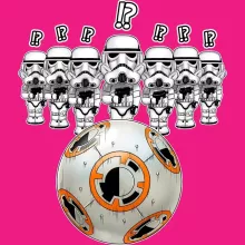 BB-8 X Stormtroopers Vrouwen Tank Top – Star Wars parodie