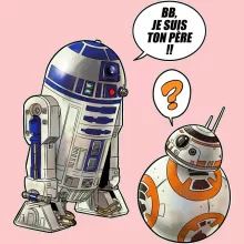 Body bébé (Filles) BB-8 « BB, je suis ton père !! » – Parodie Star Wars