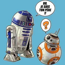 Body bébé BB-8 « BB, je suis ton père !! » – Parodie Star Wars