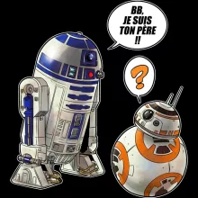 Débardeurs Enfants BB-8 « BB, je suis ton père !! » – Parodie Star Wars