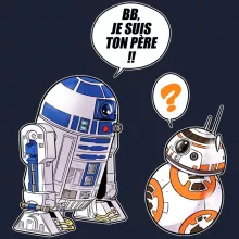 Sweat-Shirt à capuche R2-D2 « BB, je suis ton père (SD Edition) » – Parodie Star Wars