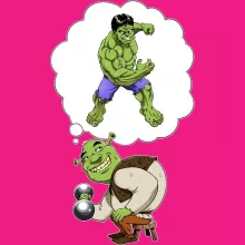 Shrek Women's Tank Top “Shrek and Hulk” – The Incredible Hulk parody