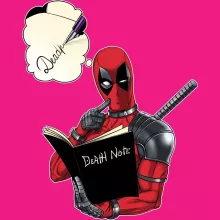 Women's Tank Top “Deadpool and the Death Note” – Deadpool parody