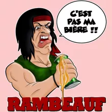 Body bébé (Filles) « C'est pas ma guerre !! » – Parodie Rambo