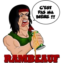 Mug « C'est pas ma guerre !! » – Parodie Rambo