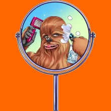 Chewbacca T-Shirt “Chewbacca aka Chewie” – Star Wars parody
