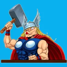 Baby T-shirt – Parodie auf Thor