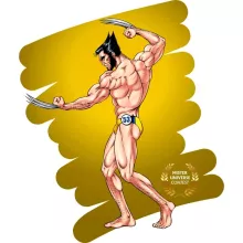 Mug Wolverine « Concours Mister Universe - Les rois de la gonflette - Candidat 53 » – Parodie MCU