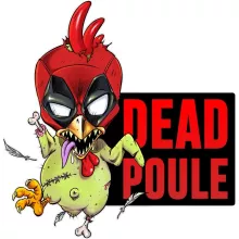 Body bébé « Dead Poule » – Parodie Deadpool