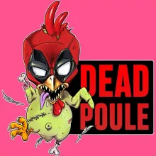 Débardeur Enfant Fille « Dead Poule » – Parodie Deadpool