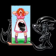 Canotte da bambini e ragazzi – Parodia dei Alien