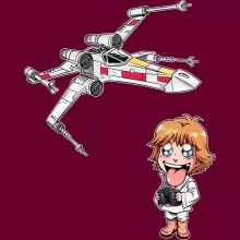 Casquette Caricature SD Luke Skywalker « Drone Mania - Le cadeau d'Anniversaire de Luke » – Parodie Star Wars
