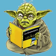 Body bébé Yoda « En grammaire, un zéro, il est... » – Parodie Star Wars