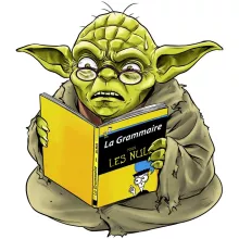 T-shirt Enfant Fille Yoda « En grammaire, un zéro, il est... » – Parodie Star Wars