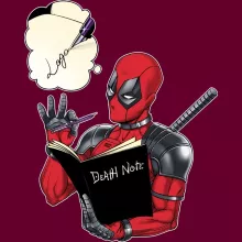 Keps “Deadpool, Logan aka Wolverine och Death Note” – Parodi Deadpool