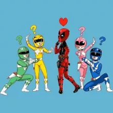 Fatinho “Deadpool e Power Rangers” – Deadpool de parodia