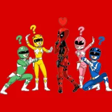 Bonés de Verão para crianças “Deadpool e Power Rangers” – Deadpool de parodia