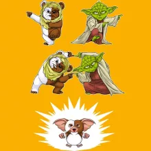 Cappello Bambino e Bambina Yoda “Yoda, il Ewok e Gizmo” – Parodia dei Star Wars
