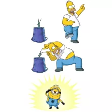 Taza Los Simpson “Los Simpson y Minions” – Parodia de Minions