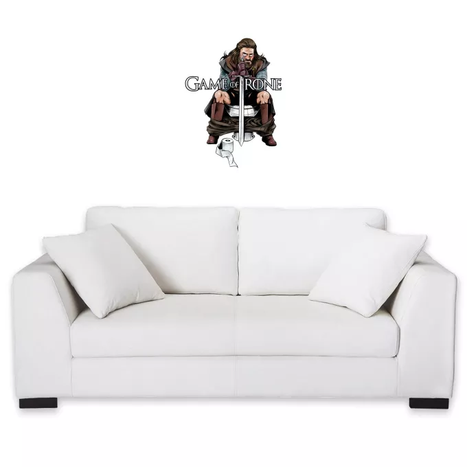 Stickers Déco Parodie Game of Thrones Game of Trone... :) - Eddard Stark