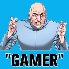 T-shirt bébé Docteur Denfer « Gamer... » – Parodie Austin Popowers