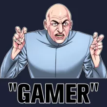 Dr Evil Kapuzenpullover “Gamer...” – Parodie auf Austin Powers