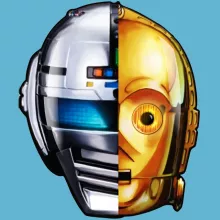 C-3PO Kinder Kappe “C-3PO und X-Or” – Parodie auf Star Wars