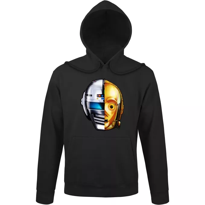 Tröjor med huva Parodi Stjärnornas krig C-3PO och Space Sheriff Gavan