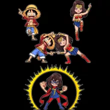Pull Enfant Luffy « Gomu Gomu no Fusion ! » – Parodie One Piece
