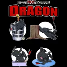 Felpa con cappuccio Sdentato – Parodia dei Dragon Trainer