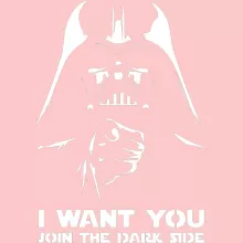 Darth Vader Babyromper (meisje) “Darth Vader en Uncle Sam” – Star Wars parodie