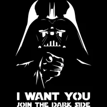 T-Shirt à manches longues Dark Vador « I want You !! » – Parodie Star Wars