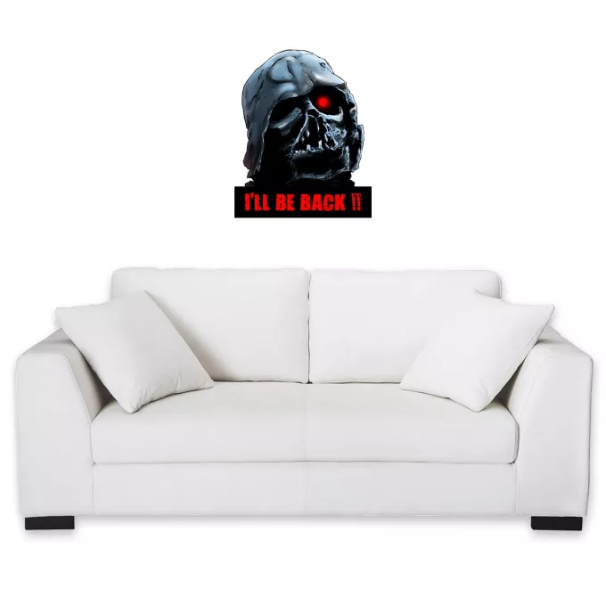 Adhesivos murales Parodia Star Wars Darth Vader y Terminator