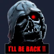 Sweat-Shirt à capuche Dark Vador X Terminator « I'll Be Back ! » – Parodie Star Wars