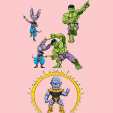 Thanos Babyromper (meisje) “L'incredibile Dio della Distruzione” – The Incredible Hulk parodie