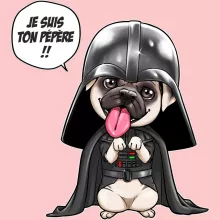 Body bébé (Filles) Dark Vadog « Je suis ton pépère... !! » – Parodie Star Wars