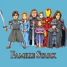 Body bébé Eddard « La Famille Stark au complet ! » – Parodie Iron Man