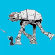 Cappello Palpatine “Palpatine aka Darth Sidious e il suo AT-AT cane robot” – Parodia dei Star Wars