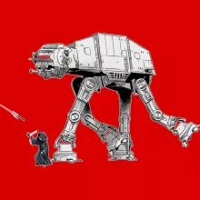 Palpatine Petten “Palpatine aka Darth Sidious en AT-AT robot” – Star Wars parodie