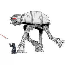 totebag Palpatine “Palpatine aka Darth Sidious e il suo AT-AT cane robot” – Parodia dei Star Wars
